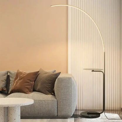 DecorBites LED Art Floor Lamp C Shape and Modern