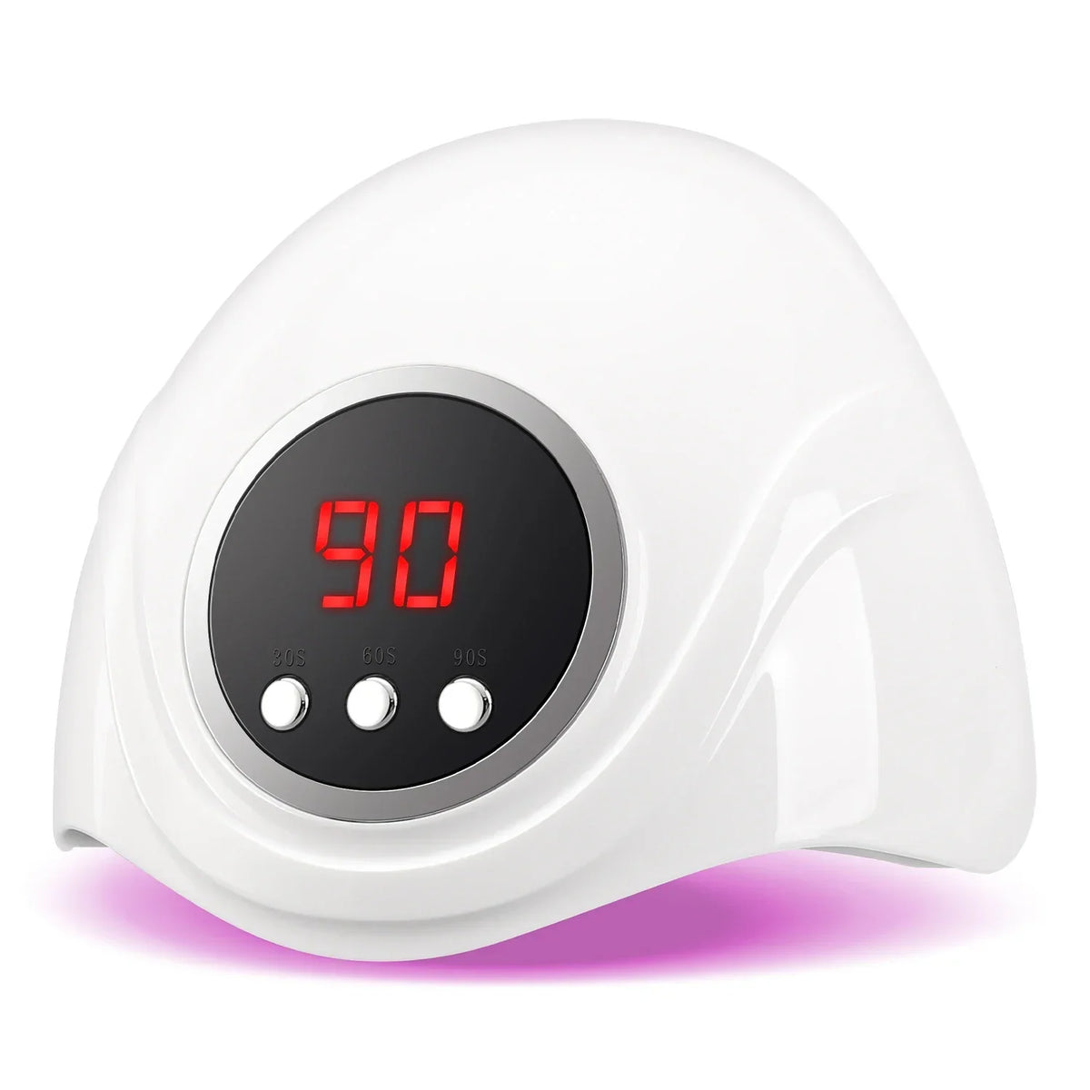 Silcy Skin 72W UV LED Nail Lamp white curved manicure dryer with infrared sensor and timer on Tampa Home & Garden Store