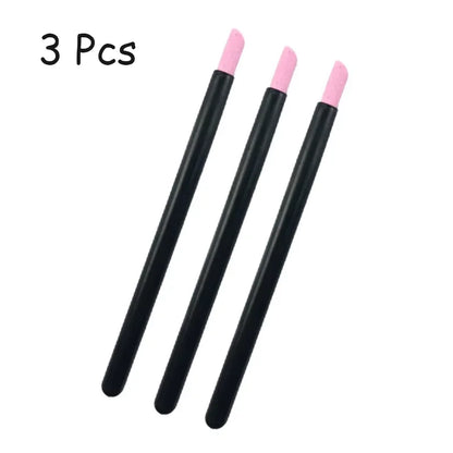 Silcy Skin nail art quartz grinding pens, 3 pcs, black handles with pink tips on Tampa Home & Garden Store