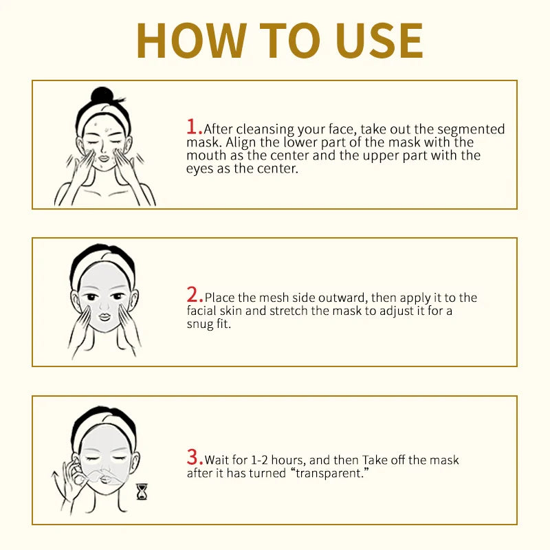 Overnight collagen face mask guide with steps for skincare on Tampa Home & Garden Store