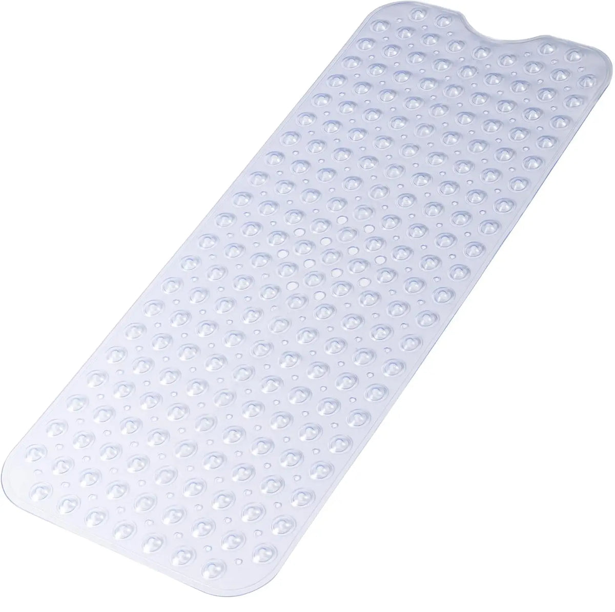 Silcy Skin bathtub mat 1pc extra-long white 40x100cm with suction cups for non-slip bath on Tampa Home & Garden Store