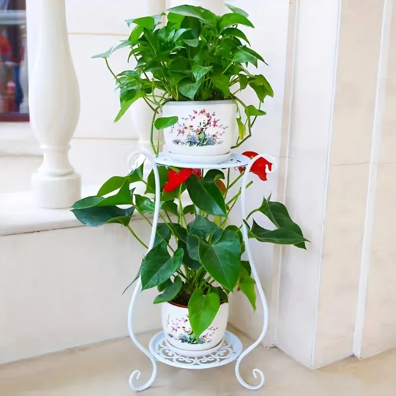 European Metal Flower Stand for Home Garden
