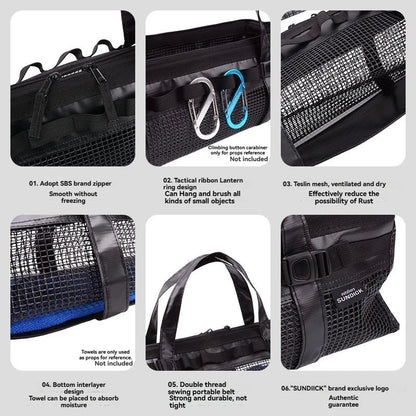 Cotton Mesh Storage Bag for Picnic and Camp Gear