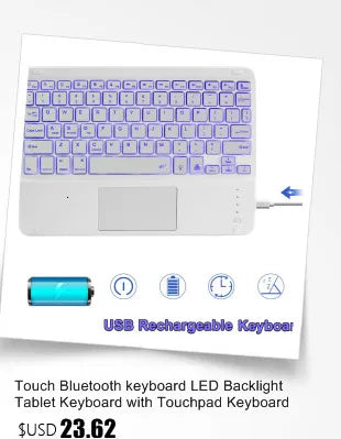 FLIPSTYLEZLLC wireless keyboard and purple backlit mouse set with USB receiver on Tampa Home & Garden Store
