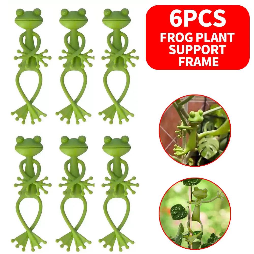 Green Frog Plant Stakes and Garden Holders