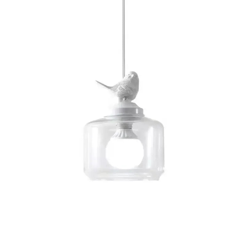 Perfecsy bird glass pendant light with clear shade E27 LED ready on Tampa Store on Tampa Home & Garden Store