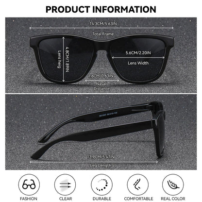 BARCUR polarized sunglasses for women with black lightweight PC frame and mirror lenses on Tampa Home & Garden Store