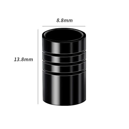 4pcs aluminium valve stem caps black finish BikerZoneZ valvecaps for tire accessories on Tampa Home & Garden Store