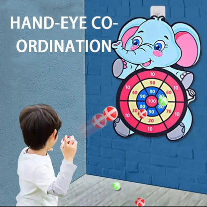 Kids basketball hoop kit with cartoon elephant target board in bright colors FLIPSTYLEZLLC on Tampa Home & Garden Store