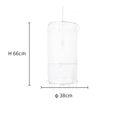 Decorbites linen cloth pendant light white boho fabric chandelier with metal frame 66 cm tall on Tampa Home & Garden Store