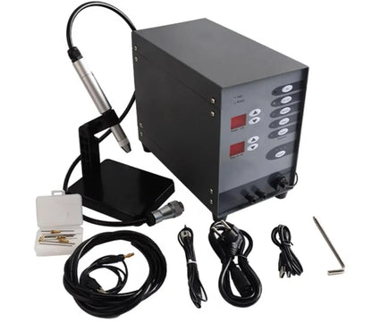 Stainless steel spot welding machine – laser pulse welder with torch and cables on Tampa Home & Garden Store