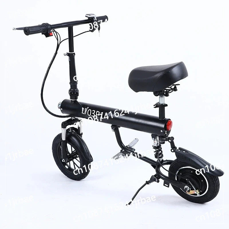 Folding Electric Scooter for Adults by UpTrend Deals, black portable commuter with 12 inch wheels on Tampa Home & Garden Store