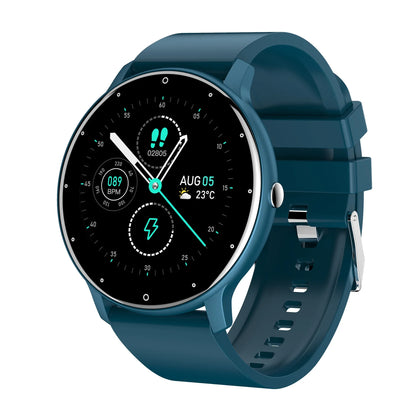 Men's smart watch UpTrend Deals touch screen blue metal band waterproof round dial on Tampa Home & Garden Store