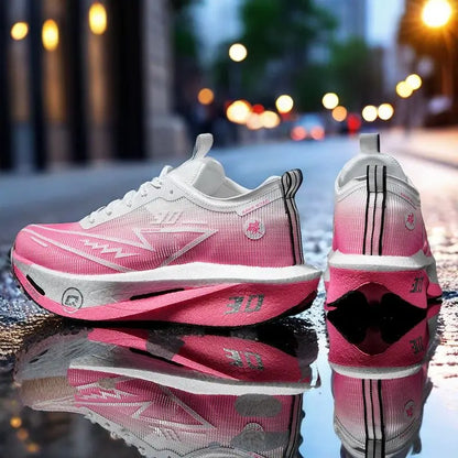 EstaliosFit Training Shoes - Breathable Mesh pink gradient cross-training athletic shoes on Tampa Home & Garden Store