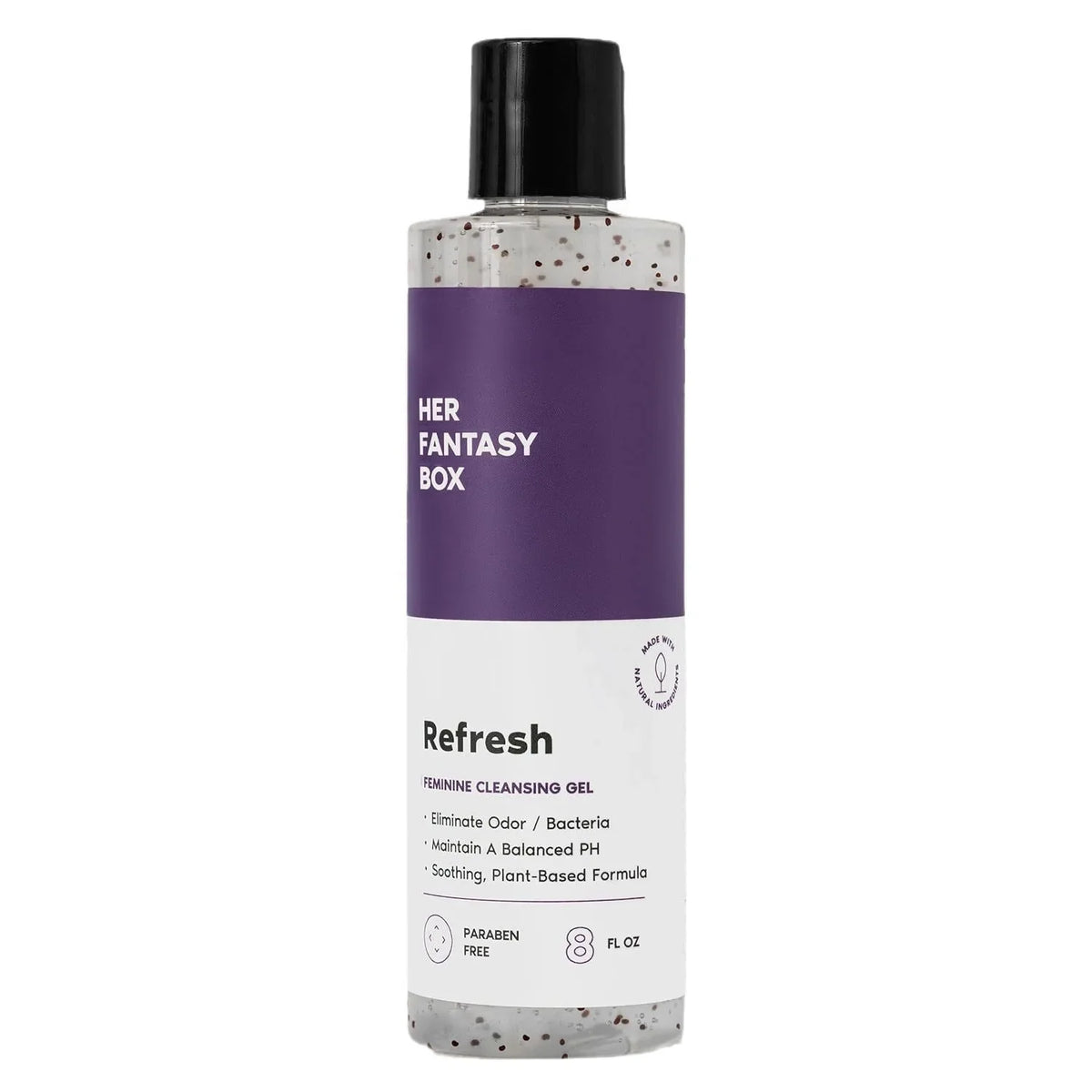 RefreshPH Balance Feminine Body Wash by Silcy Skin in a clear bottle with purple label 8 oz on Tampa Home & Garden Store