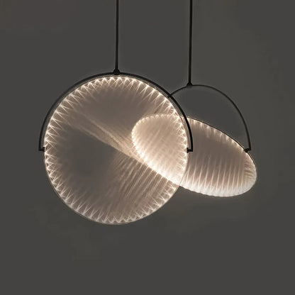 DecorBites Kepler Pendant Lamp pair, fabric shades with black hardware for dining lighting on Tampa Home & Garden Store