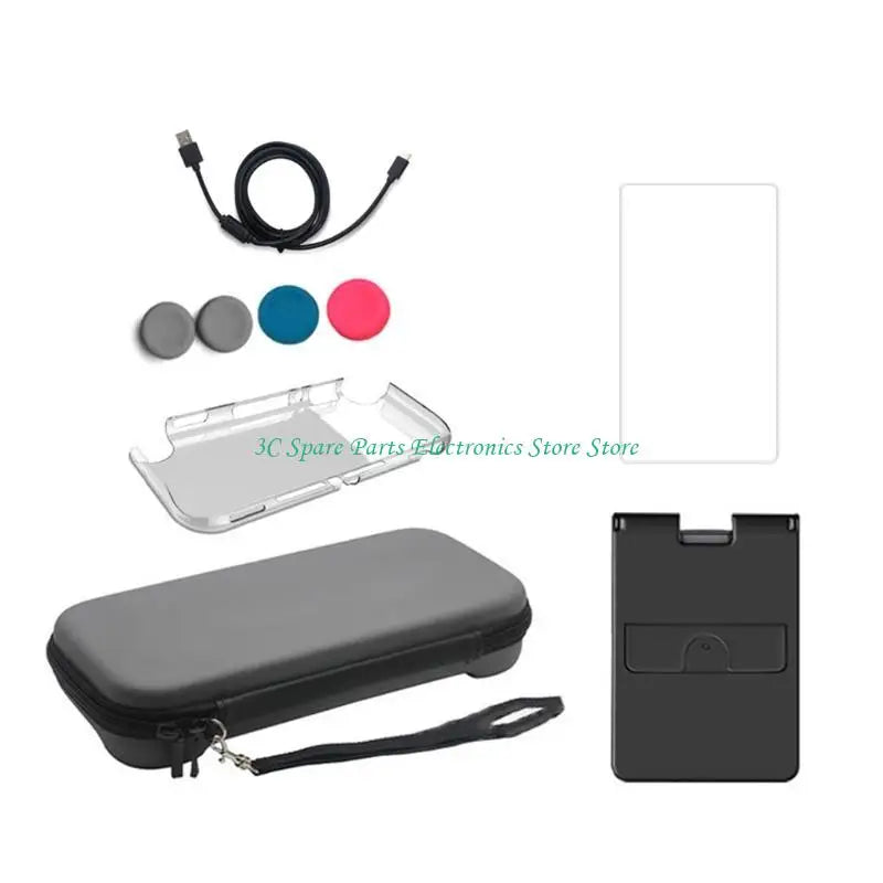 SZ Storage Bag Waterproof Case for Game Switch by FLIPSTYLEZLLC; USB cable, clear shell on Tampa Home & Garden Store