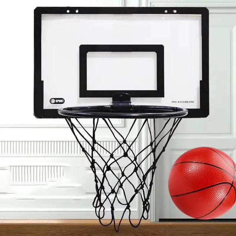 Portable mini basketball hoop with white backboard, black rim and net, red ball by FLIPSTYLEZLLC on Tampa Home & Garden Store