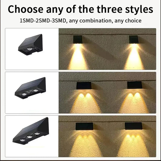 Solar Wall Light Outdoor – Waterproof LED Fence Lamp for Garden, Patio & House Sign - Tampa Home & Garden Store