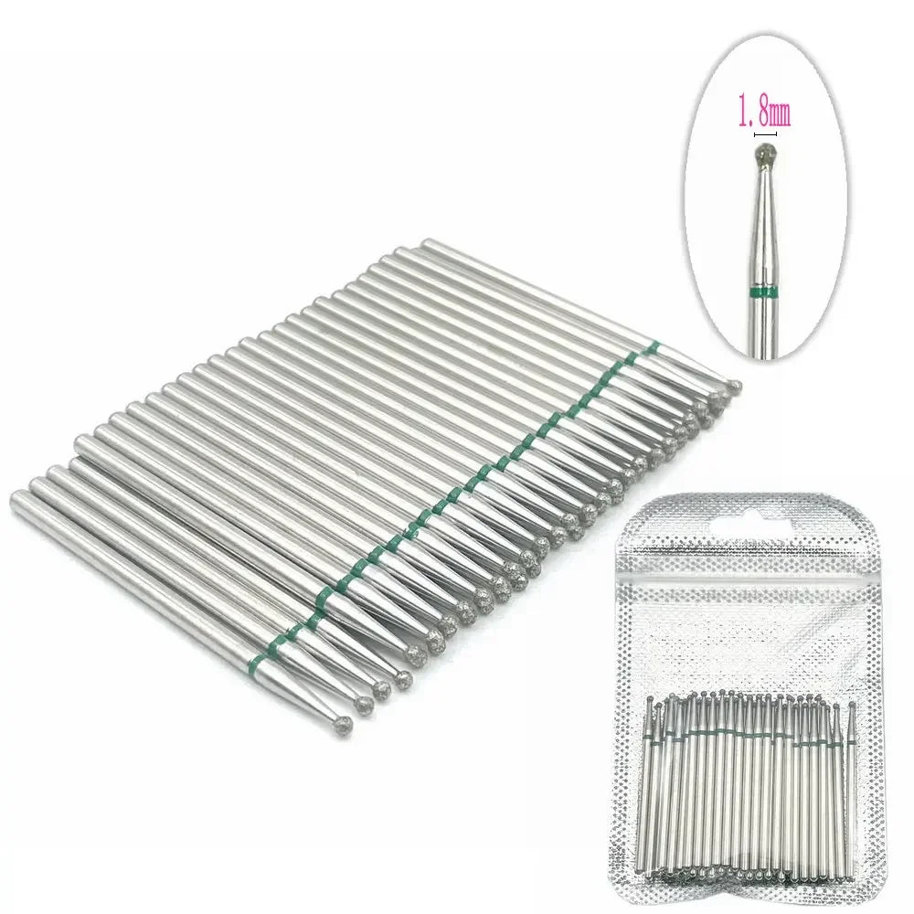 50pc diamond nail drill bit set, stainless steel manicure bits for dead skin removal on Tampa Home & Garden Store