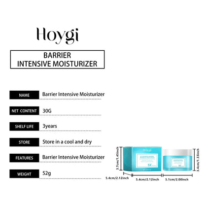 Hoygi Barrier Intensive Moisturizer teal box and jar set (30g) on Tampa Home & Garden Store
