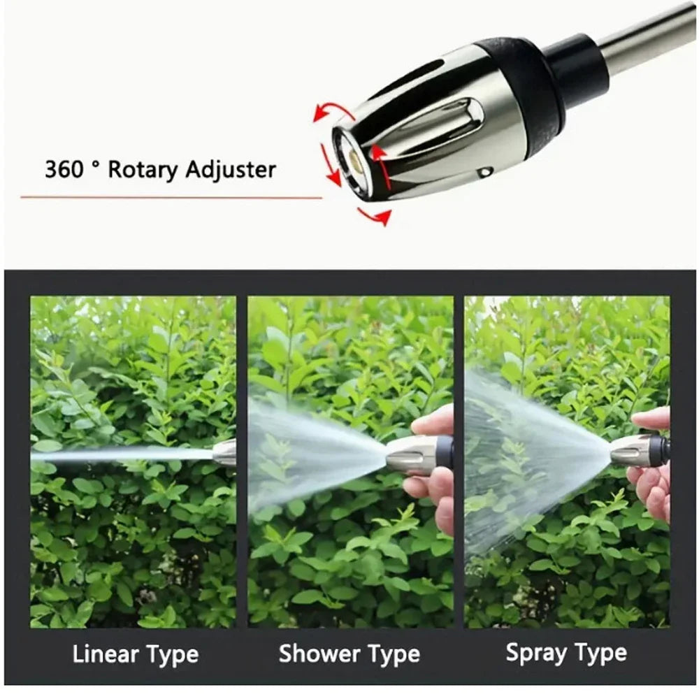 UpTrend Deals high-pressure water gun with foam bottle, 360° rotary adjuster, 3 spray types on Tampa Home & Garden Store