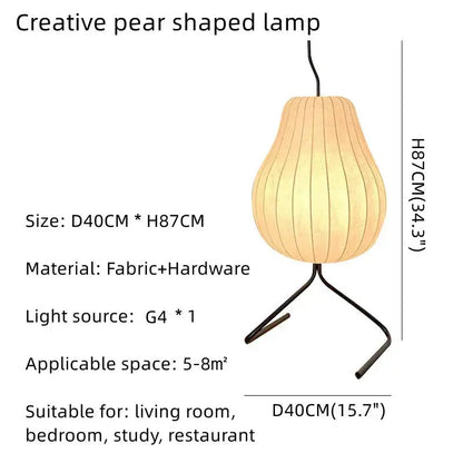 DecorBites LED Pear Floor Lamp for Home Decor