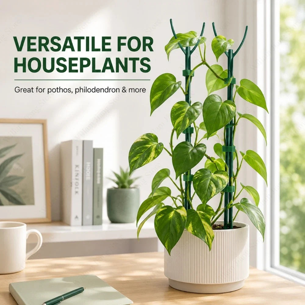 Tall Stackable Plant Support Stakes And Ties