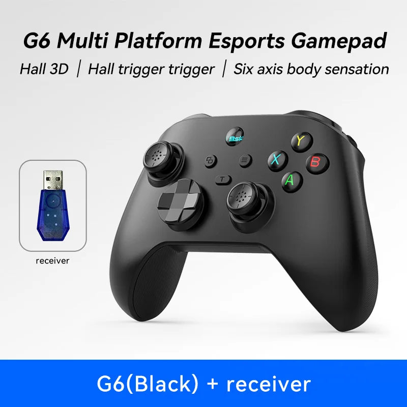 G6 Black wireless game controller with USB receiver and dual sticks for Switch PC Android iOS on Tampa Home & Garden Store