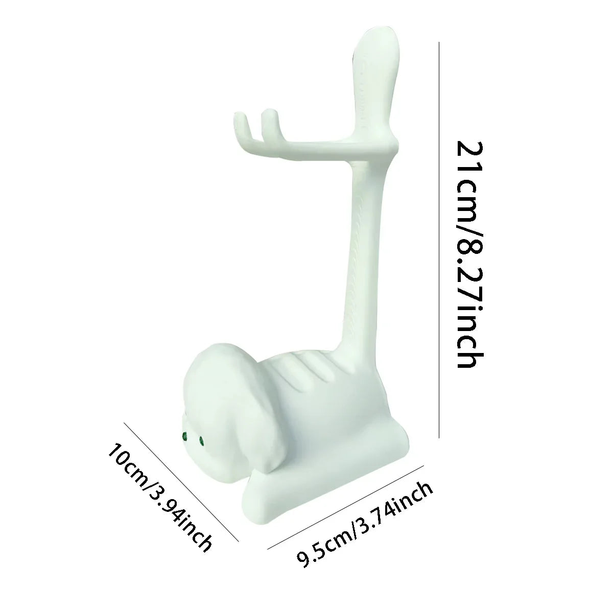 Cat-shaped game stand, white plastic, compatible with PS5/PS4/Xbox/Switch on Tampa Home & Garden Store