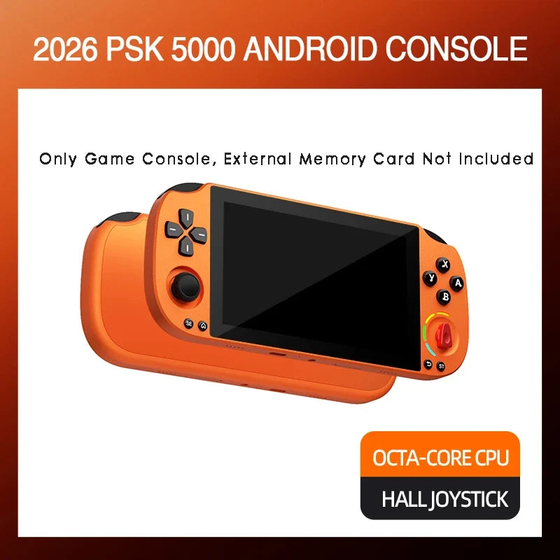 Orange PSK5000 Android handheld with Xbox/Switch layout, Helio G85 octa-core, 6+128GB, hall joystick on Tampa Home & Garden Store