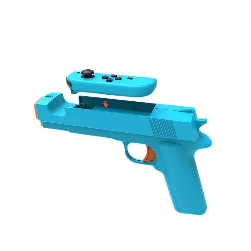 Blue Nintendo Switch shooter gun controller with detachable top module FLIPSTYLEZLLC on Tampa Home & Garden Store