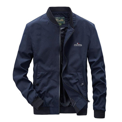Men's navy blue lightweight windbreaker jacket by Stevvex, rain coat for spring autumn on Tampa Home & Garden Store
