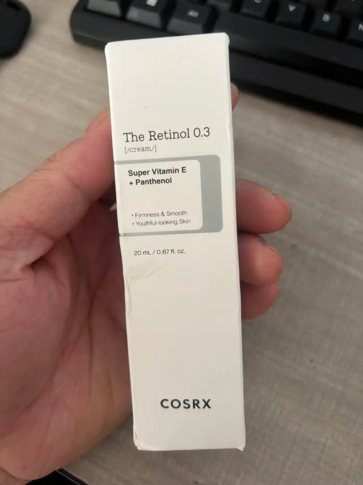 COSRX The Retinol 0.3 cream box with Super Vitamin E + Panthenol 20 mL on Tampa Home & Garden Store