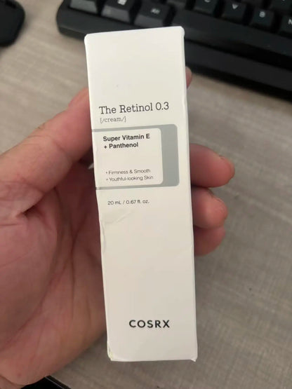 COSRX The Retinol 0.3 cream box with Super Vitamin E + Panthenol 20 mL on Tampa Home & Garden Store