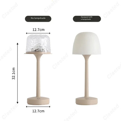 LED Water Ripple Desk Lamp Romantic Night Light Projection Bedroom Couple Gift