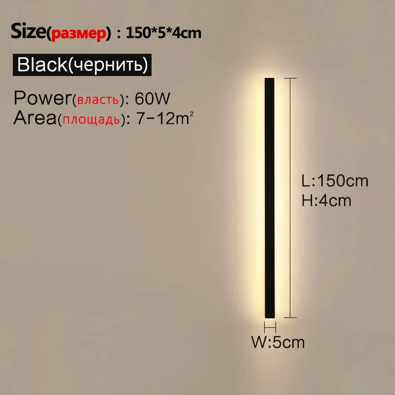 Modern Waterproof Led Wall Light For Outdoor