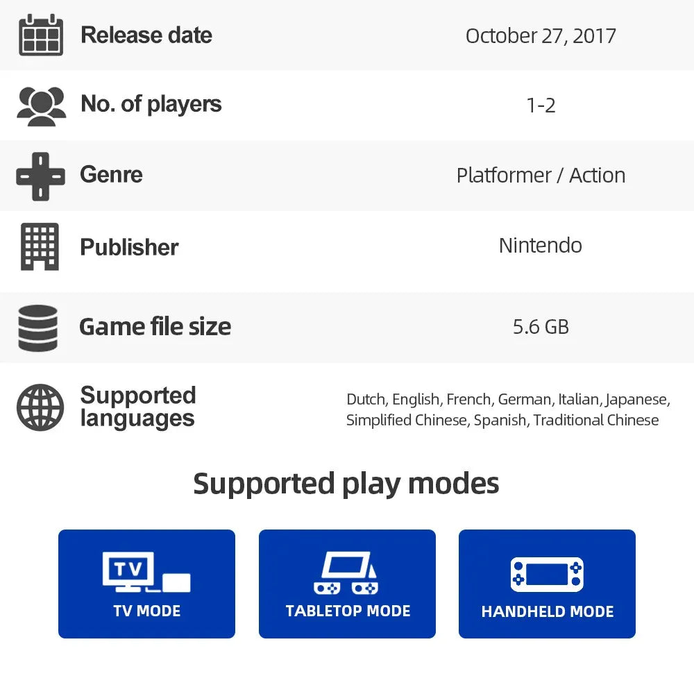 Super Mario Odyssey Nintendo Switch game FLIPSTYLEZLLC, action platformer for Switch OLED/Lite on Tampa Home & Garden Store