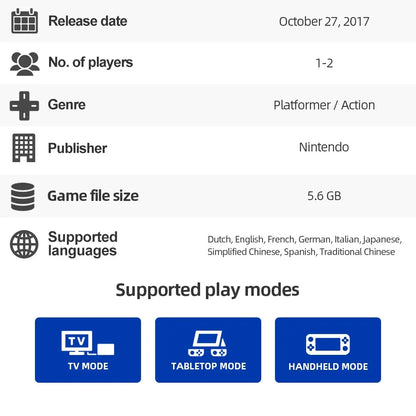 Super Mario Odyssey Nintendo Switch game FLIPSTYLEZLLC, action platformer for Switch OLED/Lite on Tampa Home & Garden Store