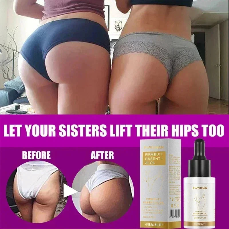 Silcy Skin butt lift cream bottle with box; two women in navy underwear show lifted buttocks on Tampa Home & Garden Store