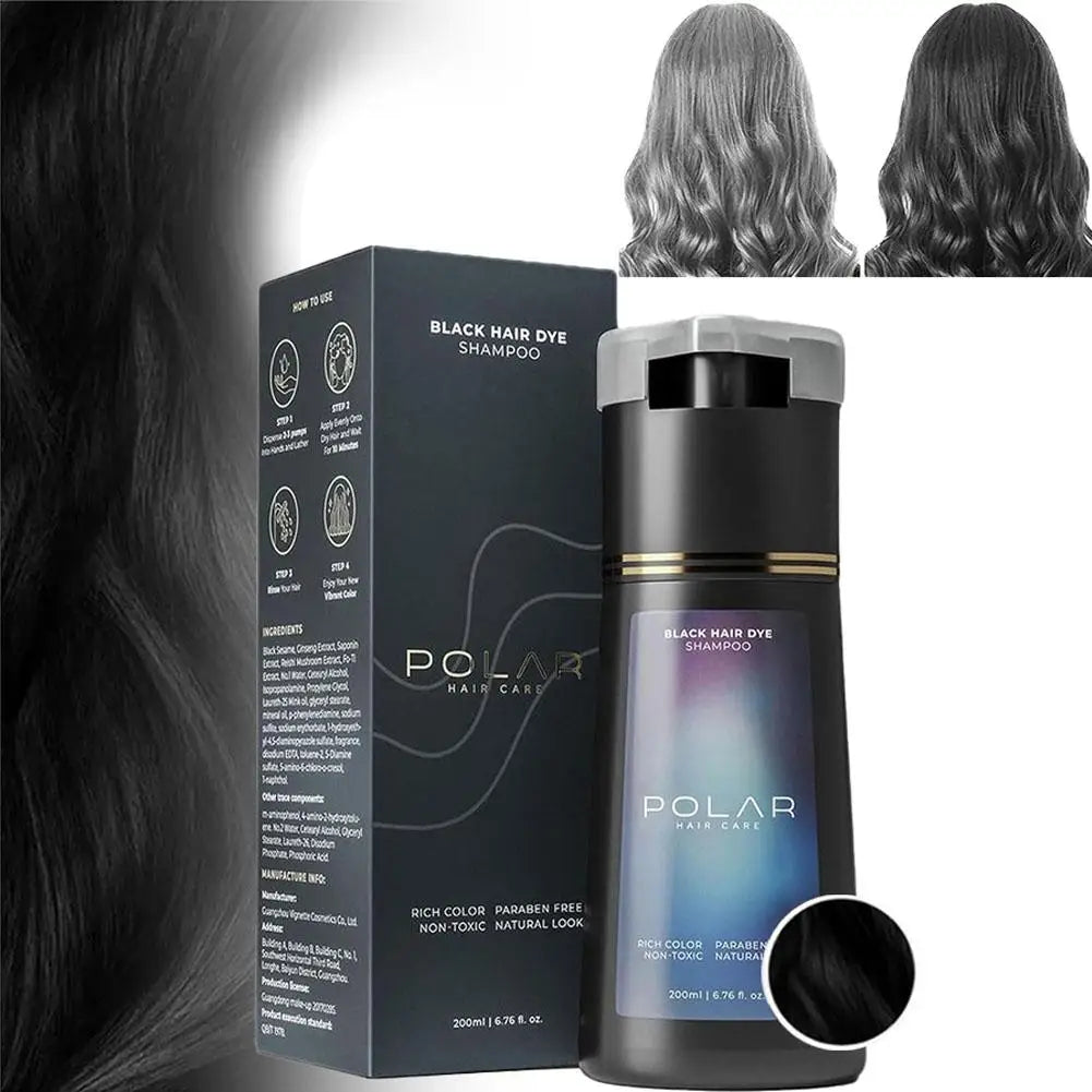Hair dye shampoo for gray hair Silcy Skin Polar bottle and box purple label 200ml on Tampa Home & Garden Store