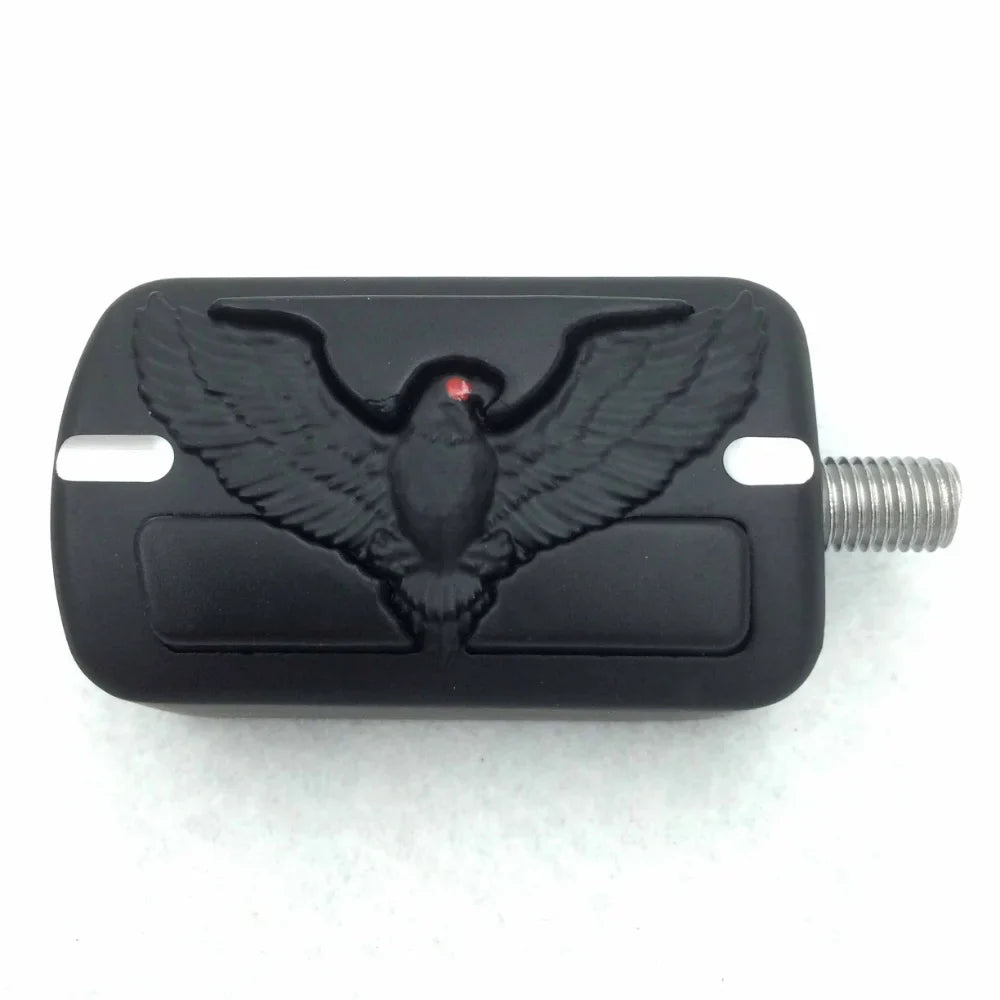 Motorcycle shifter foot peg with black embossed eagle design, BikerZoneZ on Tampa Home & Garden Store