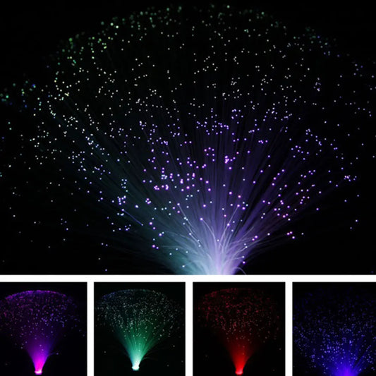 LED Fiber Optic Star Lamp Multicolor Night Light Wedding Centerpiece Decor