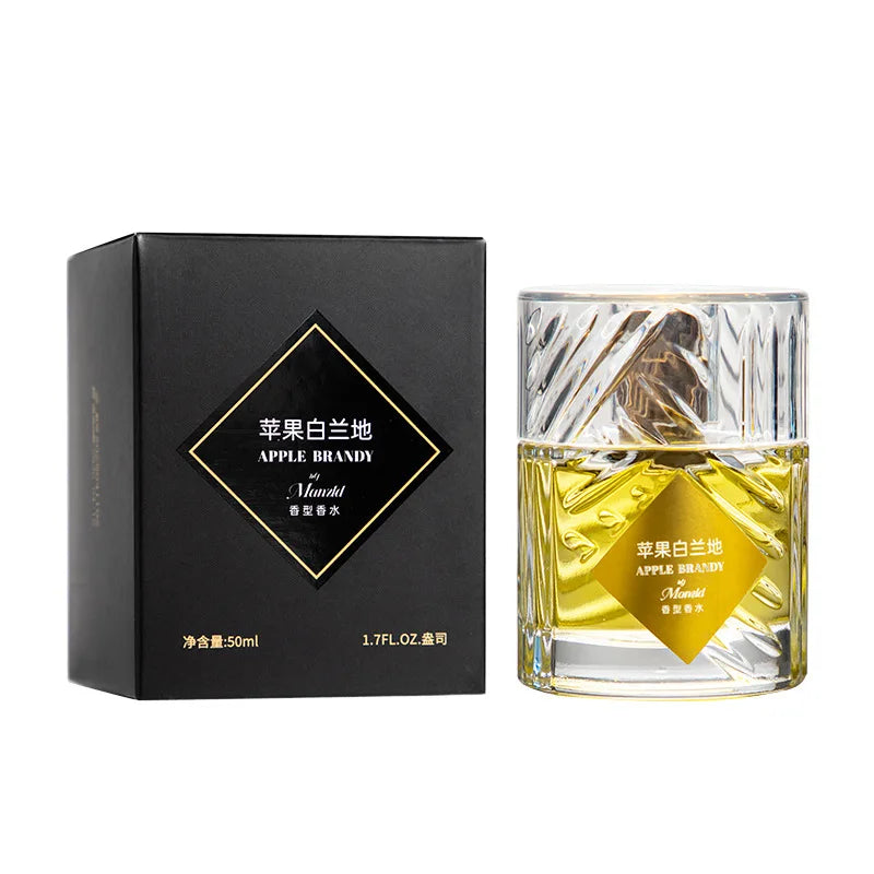 Khamrah Apple Brandy perfume bottle in black gift box, 50ml unisex fragrance with gold label on Tampa Home & Garden Store
