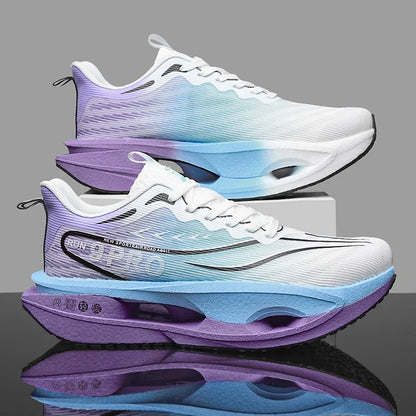 Running Shoes EstaliosFit Cushioned Carbon Board Trainer white upper gradient midsole on Tampa Home & Garden Store