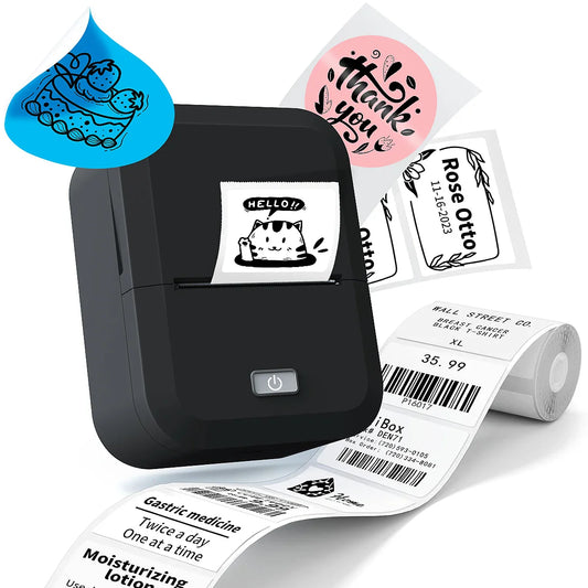 Bluetooth Thermal Label Printer Inkless Mini Sticker Maker for DIY & Gifts - Tampa Home & Garden Store