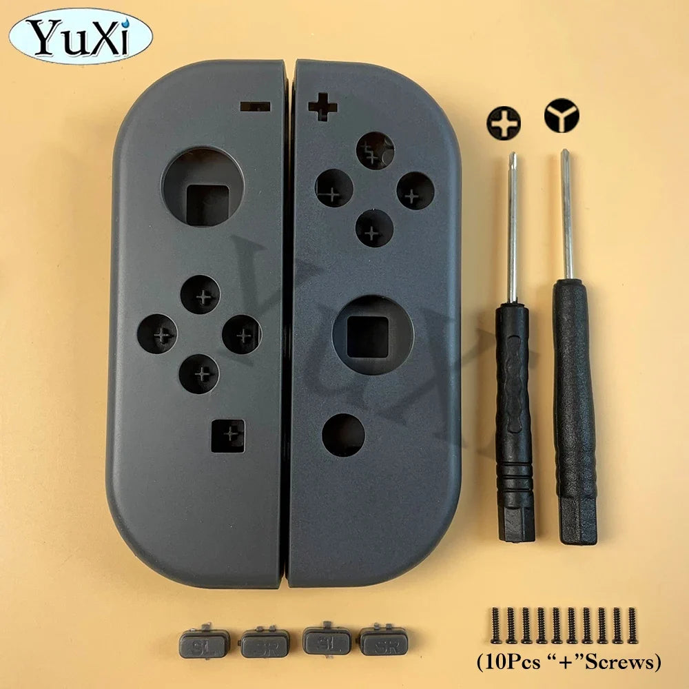 Joy-Con shell set for Nintendo Switch with LR SL SR buttons and screws YuXi logo on parts on Tampa Home & Garden Store