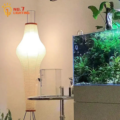 DecorBites Japanese Zen Art Floor Lamp for Living