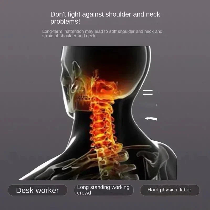Cervical neck pillow by UpTrend Deals, orthopedic memory foam support, gray spine infographic on Tampa Home & Garden Store