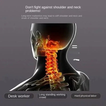 Cervical neck pillow by UpTrend Deals, orthopedic memory foam support, gray spine infographic on Tampa Home & Garden Store